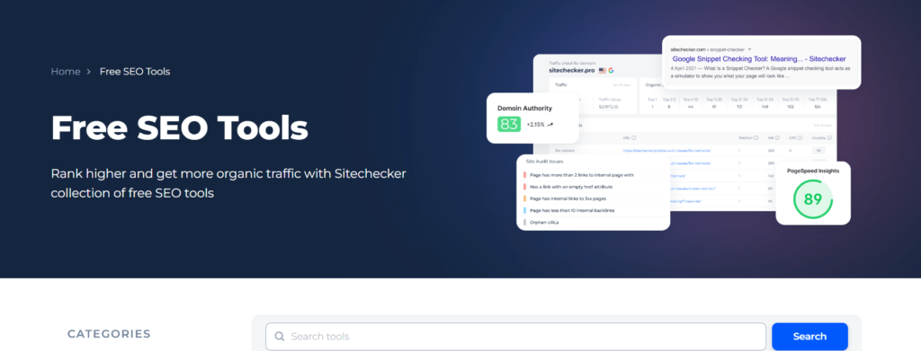 tools Sitechecker